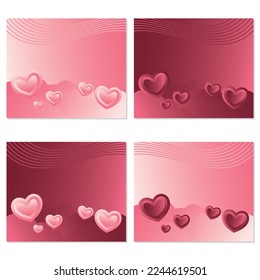pink and dark background. love vector symbol for Happy Women's, Mother, Valentine's Day, birthday greeting card design.