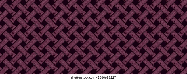 Fundo rosa escuro basketweave. Papel de parede rosa basketweave