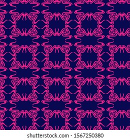 Pink dark blue abstract seamless pattern background