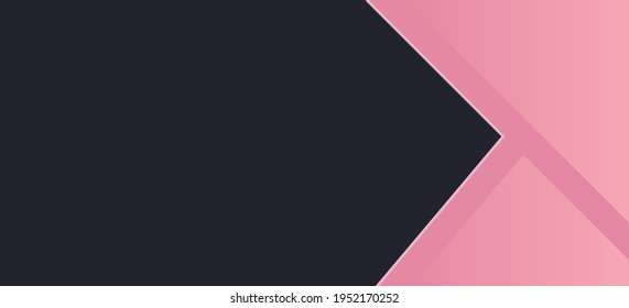Fondo rosa y azul oscuro en forma de flecha. El fondo gráfico abstracto está de moda para el salón de belleza, tarjetas de boda, publicidad, carteles impresos, arte mural, tarjetas de felicitación, logotipo.