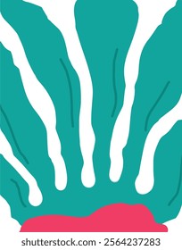 a pink and dark gren color abstract style pattern