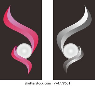 pink dark ribbon