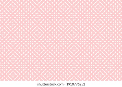 Pink decorated background for Valentines Day, Wedding, Mother Day Greeting Card. Festive backdrop