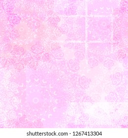 Pink decorative seamless texture. Abstract vector background for web page, banners backdrop, fabric, home decor, wrapping, romantic design