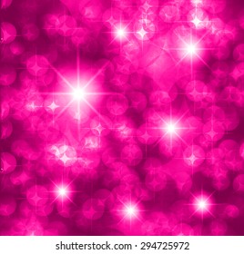 pink Defocused Light, Flickering Lights, Vector abstract festive background with bokeh defocused lights. star.