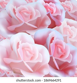 
rosafarbene Blumen von Rosen, Vektorhintergrund, Mesh. Design-Element