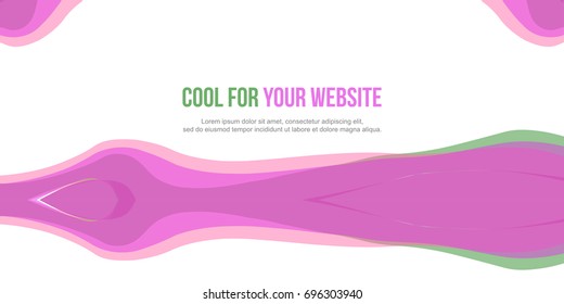 Pink design Abstract header website