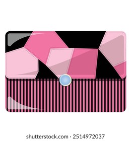 PINK DESIGN BAG VECTOR ART