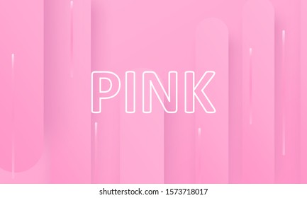 Pink design. Fluid shapes. Minimal cover design. Creative colorful wallpaper. Trendy gradient poster. Vector illustration. Abstract pink background.
