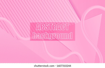 Pink design. Fluid shapes. Minimal cover design. Creative colorful wallpaper. Trendy gradient poster. Vector illustration. Abstract pink background.