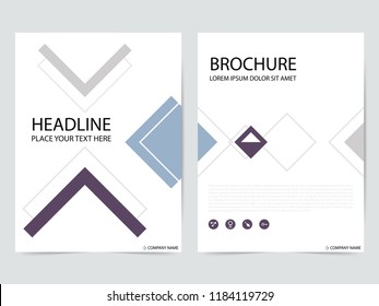 pink design template vector. Green abstract square cover book portfolio presentation poster in A4 layout. Flyers report business magazine.