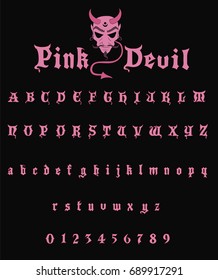 Pink Devil - Modern Gothic Font 