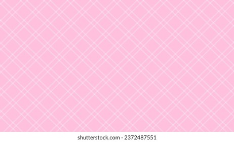 Pink diagonal plaid checkered background