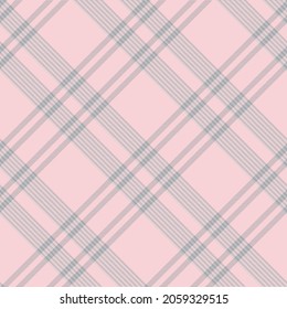 Pink Diagonal Plaid Tartan textured Seamless pattern design suitable for fashion textiles and graphics