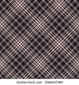 Pink Diagonal Plaid Tartan textured Seamless pattern design suitable for fashion textiles and graphics