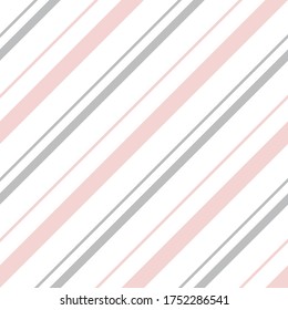 Pink diagonal striped seamless pattern background suitable for fashion textiles, graphics