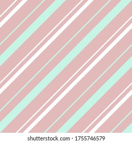 Pink diagonal striped seamless pattern background suitable for fashion textiles, graphics