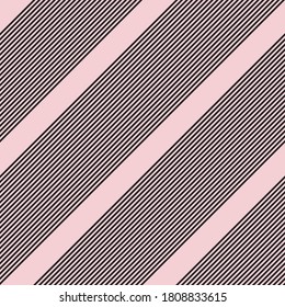 Pink diagonal striped seamless pattern background suitable for fashion textiles, graphics