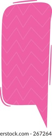Pink dialog bubble vector illustration