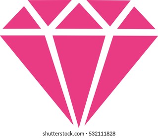 Pink diamond icon
