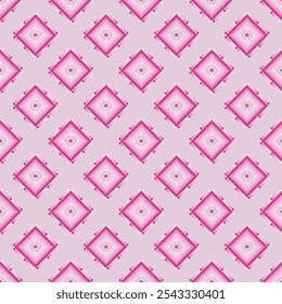 Pink Diamond Pattern on Light Background with Subtle Gradients

