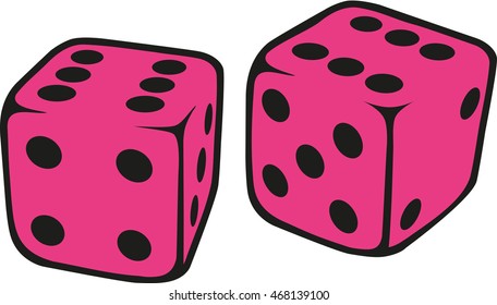 Pink dice