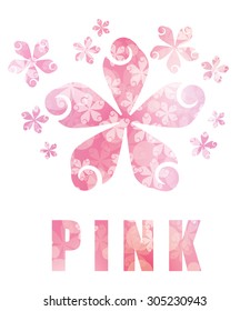 Pink digital design, vector illustration eps 10.