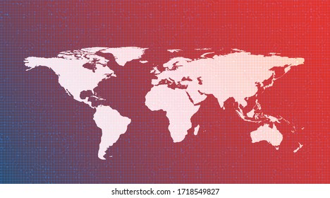 Tecnología de red global de medios digitales rosados Fondo, diseño de conexión y concepto de comunicación,Ilustración vectorial.