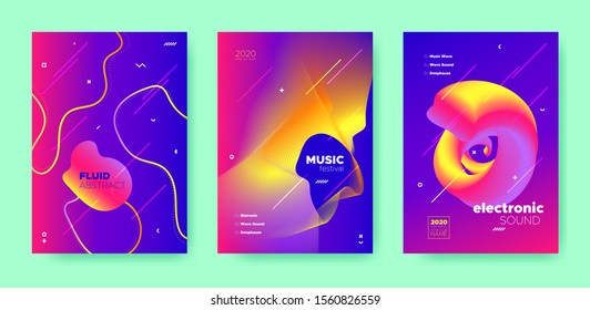 Pink Dj Layout. Electronic Sound. Colorful Minimal Banner. Neon 3d Flow Waves. Purple Dj Poster. Electronic Music. Red Minimal Brochure. 3d Fluid Waves. Blue Dj Flyer. Electronic Party.