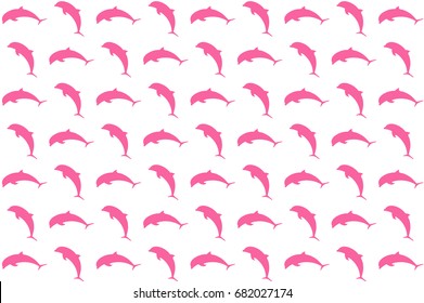 pink dolphin pattern