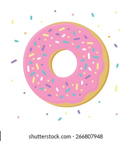 Pink Donut vector