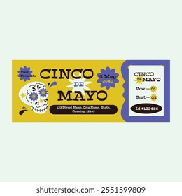 Pink Doodle Cinco De Mayo Ticket 