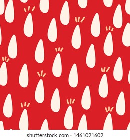 pink doodle tears vector seamless pattern with red background. Great for wallpaper,backgrounds,gifts,surface pattern design,packaging design projects, stationary,fabric