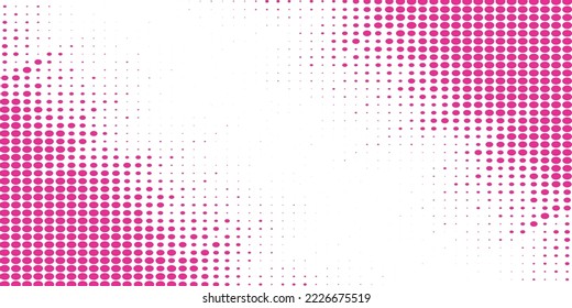 Pink dot and abstract white background 