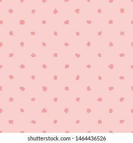 Pink dot handdrawn pattern pastel color

