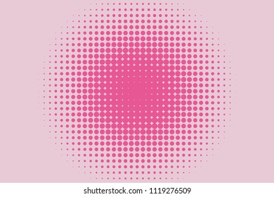 Pink dot lines. Halftone background. Futuristic panel. The backdrop to create a modernbackgrounds, posters, banners in the style of pop art style. Vector illustration