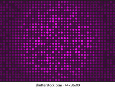 Pink dot wall lighted