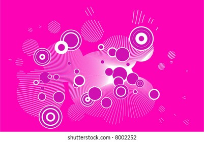 Pink dots and circles