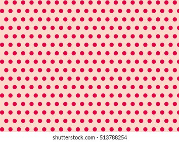 Pink dots on a pink background abstract pattern Pop art style Dots background Symmetrical dots background