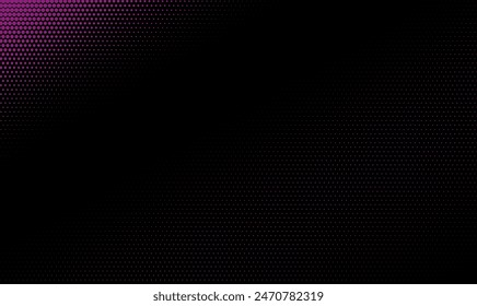 Pink dots on a black background, halftone, design element