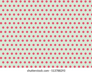 Pink dots on a blue background abstract pattern Pop art style Dots background Symmetrical dots background