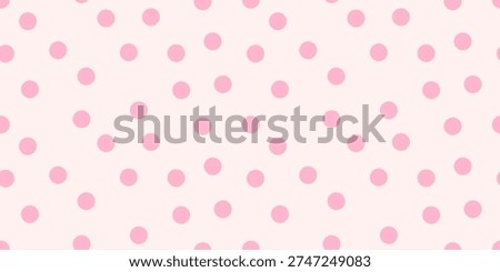 Pink dots seamless pattern. Simple cute classical pale dotted background. Vector illustration