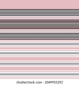 Diseño de patrones de doble rayas rosadas sin fisuras para textiles y gráficos de moda