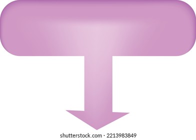 Pink Download Symbol With Title Box Arrow Speach Baloon Tittle Space Square With Arrow Flow Chart Element Mind Map