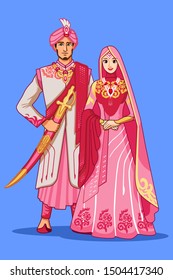 Pink Dress For Pakistani Wedding Couple.