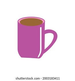 pink drink glass icon vector symbol illustration