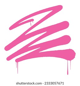 Pink Dripping Brush ,good for graphic design resources, stickers, prints, decorative assets, posters, and more.