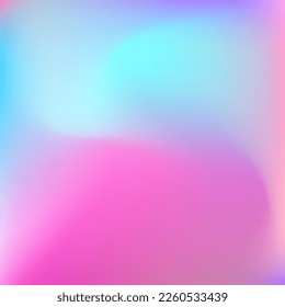 Pink Dynamic Color Multicolor Fluid Background. Sky Wavy Blurred Cold Curve Gradient Backdrop. Neon Vibrant Vivid Water Blurry Texture. Light Bright Pastel Liquid Colorful Swirl Gradient Mesh.