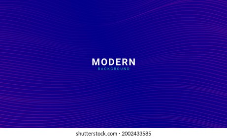 Pink Dynamic Lines Wave In Purple Background