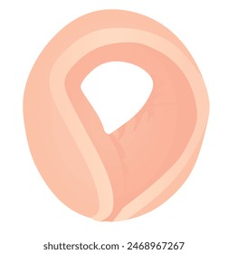 Pink ears muffs. vector illustration